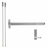 RXMELF-24-V-L-BE-Dane-US32D-3-RHR Falcon Exit Device in Satin Stainless Steel