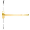 F-25CWDC-L-DANE-US3-3-RHR Falcon Exit Device in Polished Brass