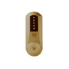 Simplex Pushbutton Lock in Oil-rubbed Bronze with Brass Accents Finish Simplex Pushbutton Lock in Oil-rubbed Bronze with Brass Accents Finish