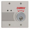 Detex EAX-2500S Surface Mount Door Prop Alarm with Switch Kit Key Switch Gray