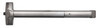 Detex Advantex 10 Wide Stile with 03C Trim Fire Rated Less Dogging 48" Satin Stainless Steel