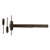 RX9827L-18-F 3 313 RHR Von Duprin 98 Series Classroom Fire Rated Surface Vertical Rod Exit Device in Duranodic Dark Bronze