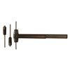 9827L-DT-16 3 313 RHR Von Duprin 98 Series Dummy Trim Surface Vertical Rod Exit Device in Duranodic Dark Bronze