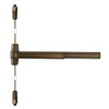 9927L-NL-17 4 313 RHR Von Duprin 99 Series Night Latch Surface Vertical Rod Exit Device in Duranodic Dark Bronze