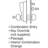 Simplex Pushbutton with Cylindrical Lock