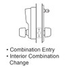 Simplex Pushbutton with Cylindrical Lock