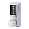 Simplex Pushbutton Lock in Satin Chrome Finish