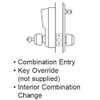 Simplex Pushbutton with Cylindrical Lock