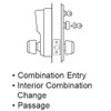 Simplex Pushbutton with Cylindrical Lock