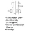 Simplex Pushbutton with Cylindrical Lock