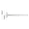RXQEL9827L-BE-06 3 US26 RHR Von Duprin 98 Series Passage Surface Vertical Rod Exit Device in Polished Chrome