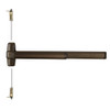 QEL9847L-NL-07 3 313 RHR Von Duprin 98 Series Night Latch Concealed Vertical Rod Exit Device in Duranodic Dark Bronze
