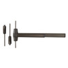 RX9827L-BE-02-F 4 643E LHR Von Duprin 98 Series Passage Fire Rated Surface Vertical Rod Exit Device in Aged Bronze