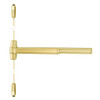 RX9927L-BE-03-F 3 US4 LHR Von Duprin 99 Series Passage Fire Rated Surface Vertical Rod Exit Device in Satin Brass