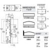 2190-311-102-03 Adams Rite Dual Force Interconnected 2190 series Deadlock/Deadlatch