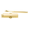 LCN 1261 with Regular Parallel Arm Slim Cover in Bright Brass