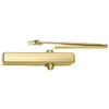 LCN 1461 with Regular Arm with Door Stop in Bright Brass