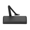 LCN 4011 with Regular Arm Delayed Action Metal Cover in Black