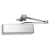 LCN 4111 with Spring Cushion Arm Delayed Action in Aluminum