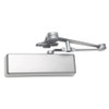 LCN 4111 with Spring Hold Open Cushion Arm Metal Cover Seismic in Aluminum