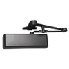 LCN 4111 with Spring Hold Open Cushion Arm Delayed Action in Black