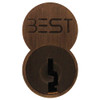 1C6A1613 BEST 6-Pin SFIC Core Uncombinated A - Best Keyway in Satin Bronze