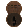 1C7TB1613 BEST 7-Pin SFIC Core Uncombinated D - Best Keyway in Satin Bronze