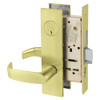 8243-LE1L-4 Sargent 8200 Series Entry/Office Mortise Lock in Satin Brass