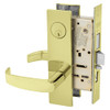 8243-LE1L-3 Sargent 8200 Series Entry/Office Mortise Lock in Bright Brass