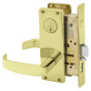 8255-WTL-3 Sargent 8200 Series Entry/Office Mortise Lock in Bright Brass