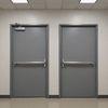 Sargent 12-L980 Lockable Fire-Rated Steel Mullion with Mortise Cylinder Housing for Double Doors - installation context
