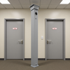 Sargent 12-980 Removable Fire-Rated Steel Mullion for Double Doors with Rim Exit Devices - installation context