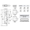 2290-311-302-04 Adams Rite Dual Force Interconnected 2290 series Deadlock/Deadlatch