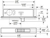 1830-02-628 Adams Rite Bottom Rail Deadlock (Swingbolt)