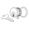 4036-02-01-628 Adams Rite Mortise Cylinder in Clear Anodized