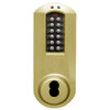 Eplex Pushbutton Lock in Satin Brass Finish