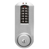 Eplex Pushbutton Lock in Satin Chrome Finish