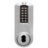 Eplex Pushbutton Lock in Satin Chrome Finish