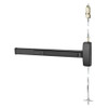 MD8615F-LHR-BSP Sargent Concealed Vertical Rod Exit Device in Black Suede