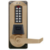 Eplex Pushbutton Lock in Dark Bronze with Brass Accents Finish