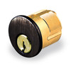 GMS 1-1/8" Mortise Cylinder, Kwikset Keyway, Oil Rubbed Bronze (10B), Adams Rite Cam