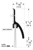 Pemko 345ANB Door Bottom Sweep, 36" Door, Nylon Brush, Mill Aluminum