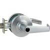 ALX50L-SAT-626, Schlage ALX Series Entrance / Office Lock, Saturn Lever, Less Cylinder, 626 Satin Chrome