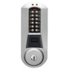 Eplex Pushbutton Lock in Satin Chrome Finish