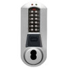 Eplex Pushbutton Lock in Satin Chrome Finish