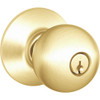 A53PD-ORB-605 Schlage Orbit Commercial Cylindrical Lock in Bright Brass