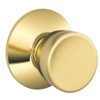 A25D-TUL-605 Schlage Tulip Cylindrical Lock in Bright Brass