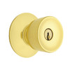 A53PD-TUL-605 Schlage Tulip Cylindrical Lock in Bright Brass