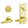 S280PD-JUP-605 Schlage S280PD Jupiter Style Interconnected Lock in Bright Brass
