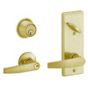 S280PD-JUP-606 Schlage S280PD Jupiter Style Interconnected Lock in Satin Brass